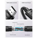 UGREEN 2 Meter 4K HDMI Male to Male Nylon Braided Cable - HD119 - 40101 -(1YW) - Image 3