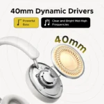 UGREEN Studio Max2 80Hrs Wireless Headphone Black – HP205 – 45018 (1YW) - Image 7