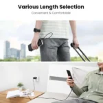 UGREEN USB 2.0 A to Micro USB Cable Nickel Plating Aluminum Braid 0.25m (25CM) (Black) - 60144 - US290 -(1YW) - Image 2