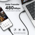 UGREEN 0.5 Meter (50CM) Type C to Type C 60W Cable Nickel Plating - US286 - 50996 - (1YW) - Image 3