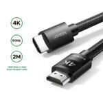 UGREEN 2 Meter 4K HDMI Male to Male Nylon Braided Cable - HD119 - 40101 -(1YW)