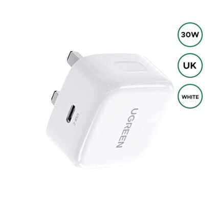 UGREEN 30W Type-C PD Fast Charging Adapter (White) – CD127 – 70197 (1YW)