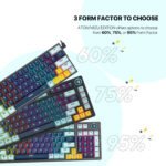 FANTECH ATOM 96 MK890V2 MECHANICAL GAMING KEYBOARD – MIZU SERIES NVBL (Rosie Switch- Soft Linear Keys) - Image 5