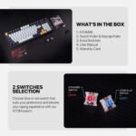 FANTECH ATOM 96 MK890V2 MECHANICAL GAMING KEYBOARD – MIZU SERIES NVBL (Rosie Switch- Soft Linear Keys) - Image 3