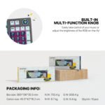 FANTECH ATOM 96 MK890V2 MECHANICAL GAMING KEYBOARD – MIZU SERIES NVBL (Rosie Switch- Soft Linear Keys) - Image 11