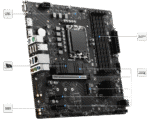 Msi PRO B760M P DDR4 Motherboard (4 Ram Slot) (For 12th/13th/14th Generation Intel Processors) (3YW) - Image 4