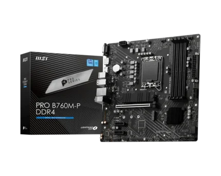 Msi PRO B760M P DDR4 Motherboard (4 Ram Slot) (For 12th/13th/14th Generation Intel Processors) (3YW)