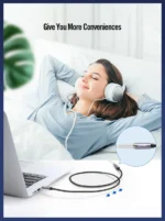 UGREEN 1.5 Meter 3.5mm Male to 3.5mm Female Extension Cable – AV118 – 10593 –(1YW) - Image 8