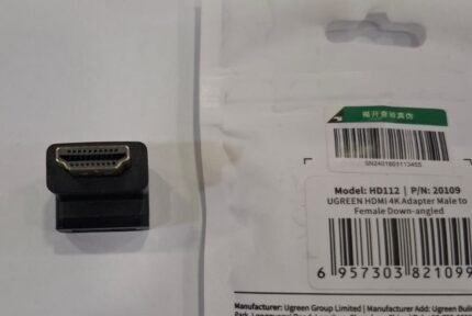 UGREEN HDMI 4K Male to Female Down-angled Connector – HD112 – 20109 –(1YW)