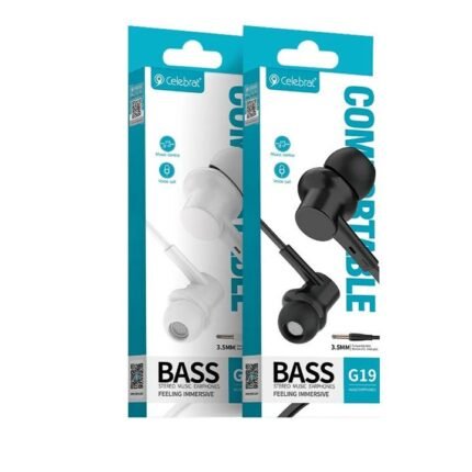 Celebrat G19 3.5mm Earphone (White or Black)