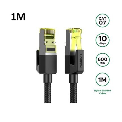 UGREEN 1 Meter Cat 7 Round Braided Ethernet Cable – NW150 – 80421 – (1YW)