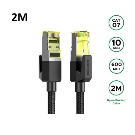 UGREEN 2 Meter Cat 7 Round Braided Ethernet Cable – NW150 – 80423 –(1YW)