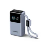 UGREEN Nexode Pro 10000mAh 55W Smart Digital Display Mini Power Bank with Build-in Type-C Cable - PB727 - 75701B -(1YW) - Image 5