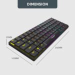 ARMAGGEDDON SMK-1C PSYCHSPARROW Gaming Mechanical Keyboard (CLICKY Mechanical Switches) (1YW) - Image 4