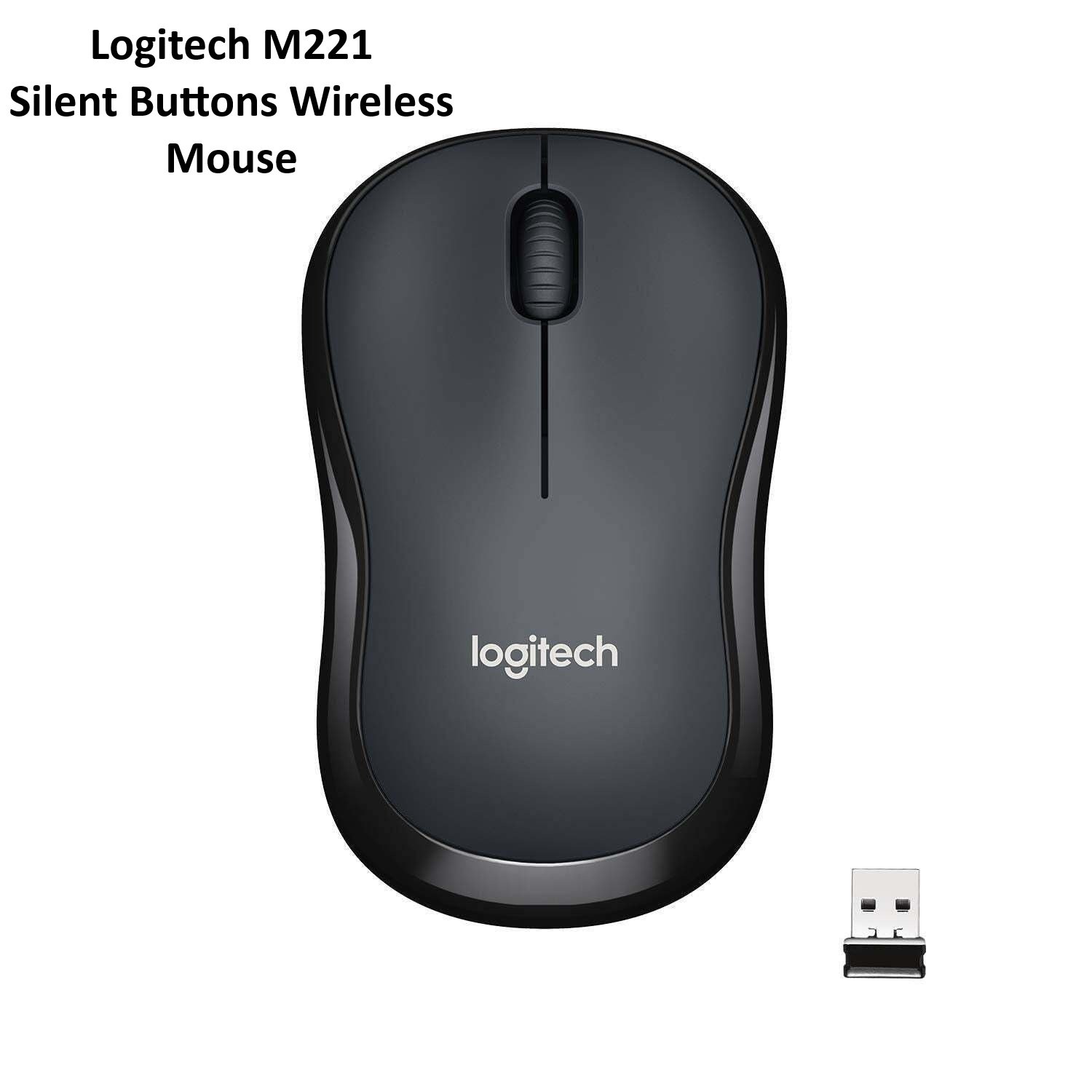 51IuaaMgjdL._SL1500_ Logitech M221 Wireless Mouse with Silent Clicks (Charcoal) (1YW) - Image 1