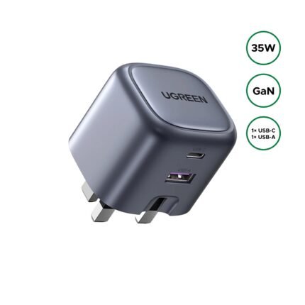 UGREEN 35W 2-Port Nexode GaN Fast Charger UK – CD350 –15540 - (1YW)