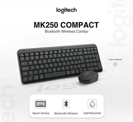 Logitech MK250 Bluetooth Compact Keyboard Mouse Combo (1YW)