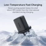 Baseus 30W EnerFill FN11 Gan5 Fast Charger 2 x USB A + 1 x TYPE-C -E0121M03 - Cosmic Black (1YW) - Image 6