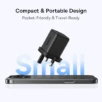 Baseus 30W EnerFill FN11 Gan5 Fast Charger 2 x USB A + 1 x TYPE-C -E0121M03 - Cosmic Black (1YW) - Image 8