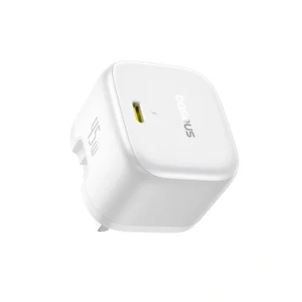 Baseus 45W PicoGo AE11 GaN 6 Type-C Fast Charger PD 45W – Moon White (1YW)