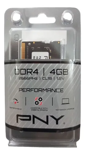 PNY DDR4 4GB 2666MHZ LAPTOP RAM (3YW)