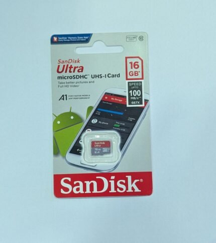 SanDisk Ultra 16GB Class10 up to 100 MB/s MicroSD Memory Card (1YW)