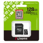 Kingston 128GB Micro SD Memory Card up to150MB/S (5YW)