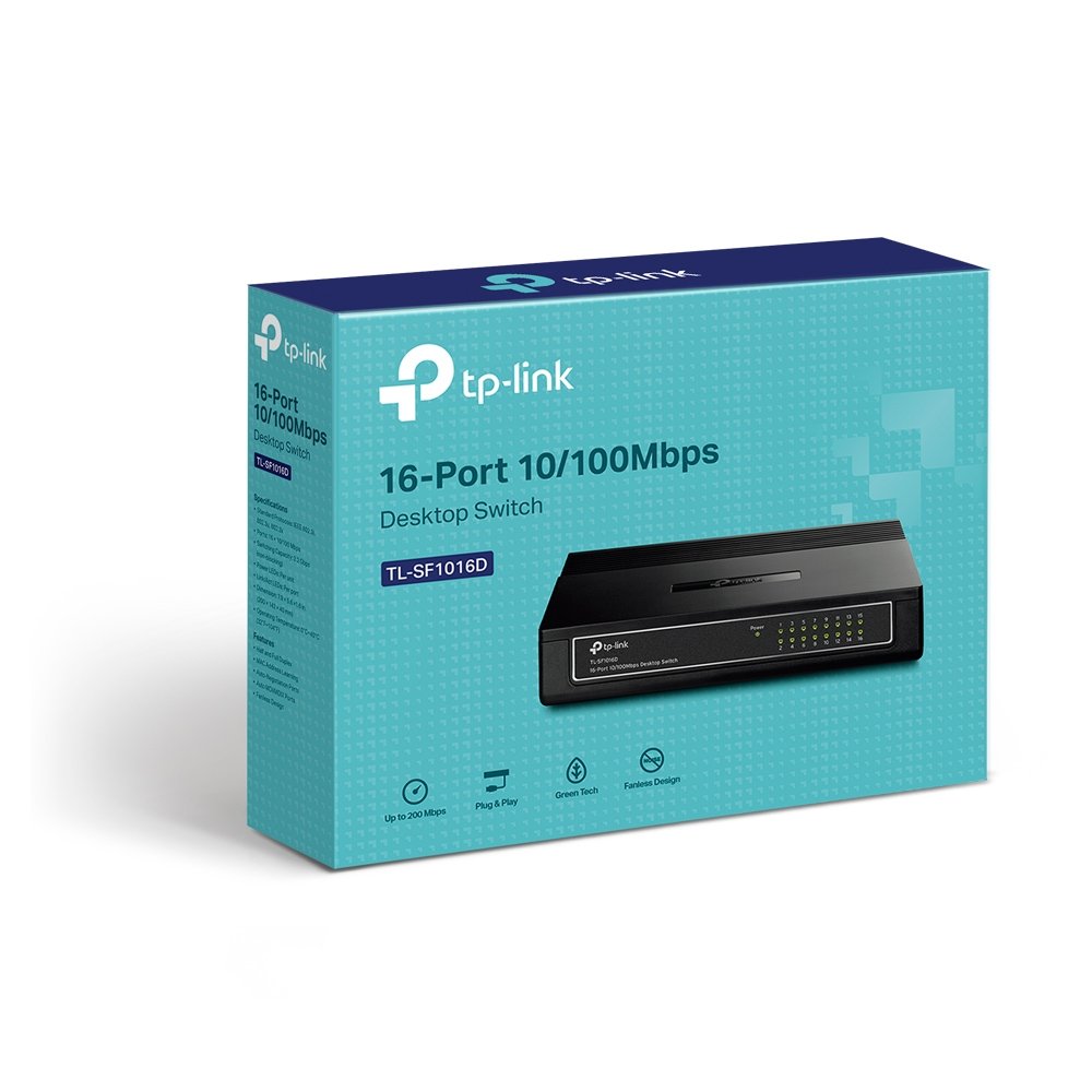 TL-SF1016D(UN)7.0_04_large_1576225080153c TP-LINK TL-SF1016D 16 Port 10/100M Network Switch (1YW) - Image 1