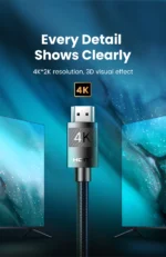 UGREEN 10 Meter 4K@60Hz Nylon Braid HDMI Cable – HD119 – 40104 –(1YW) - Image 3