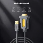 UGREEN USB to DB9 RS-232 Male Adapter Cable 1.5m - 20211 - CR104 -(1YW) - Image 2