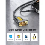 UGREEN USB to DB9 RS-232 Male Adapter Cable 1.5m - 20211 - CR104 -(1YW) - Image 3