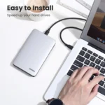 UGREEN Aluminum Alloy 2.5-Inch 6Gbps SATA External Hard Drive Enclosure With Type-c to Type-C Cable – CM300 – 70499 - (1YW) - Image 2