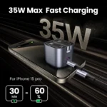 UGREEN 35W 2-Port Nexode GaN Fast Charger UK – CD350 –15540 - (1YW) - Image 2