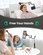 UGREEN Multifunction Phone Clip Stand 4.0-7.2 inch ,90cm (Black) – LP113 – 80906 - Image 4