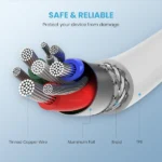 UGREEN Type-C to Lightning 1 Meter 20W PD Fast Charging 3A Max White - US171 - 10493 -(1YW) - Image 8