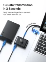 UGREEN 4 Port USB 3.0 Hub with USB-A Port 0.5 Meter (50CM) CR113 – 20290 – (1YW) - Image 3
