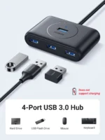 UGREEN 4 Port USB 3.0 Hub with USB-A Port 0.5 Meter (50CM) CR113 – 20290 – (1YW) - Image 2