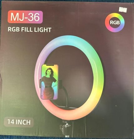 MJ36 14'' Ring Light RGB with wired controller