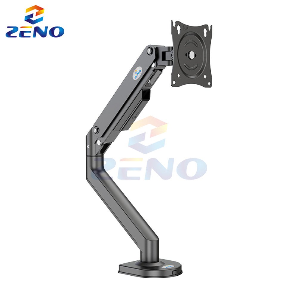 ZENO M8B-01-1000x1000 ZENO M8 17''- 32'' Single Arm Spring Tension Desktop Monitor Stand (Black) - Image 1