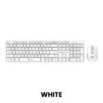 ALCATROZ XPLORER AIR 3300 2.4G Wireless Keyboard & Mouse Combo White Colour (1YW)