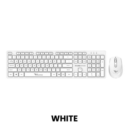ALCATROZ XPLORER AIR 3300 2.4G Wireless Keyboard & Mouse Combo White Colour (1YW)