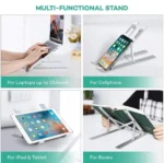 Adjustable Stainless Steel Laptop Stand With Pouch - Image 4