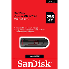 SanDisk 256GB Cruzer Glide USB 3.0 Flash Drive (3YW)