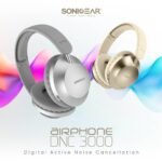 SonicGear AirPhone DNC3000 Digital Active Noise Cancellation Bluetooth Headphone- Platinum (6MW) - Image 3