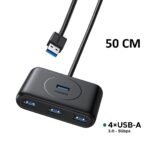 UGREEN 4 Port USB 3.0 Hub with USB-A Port 0.5 Meter (50CM) CR113 – 20290 – (1YW)