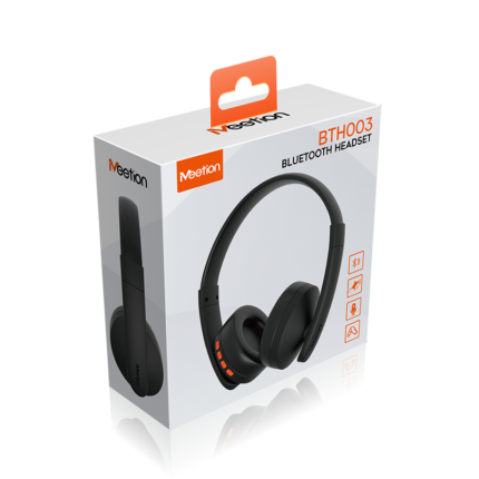 MEETION BTH003 Black Bluetooth Telephony Headset With Built-in Mic (1YW)