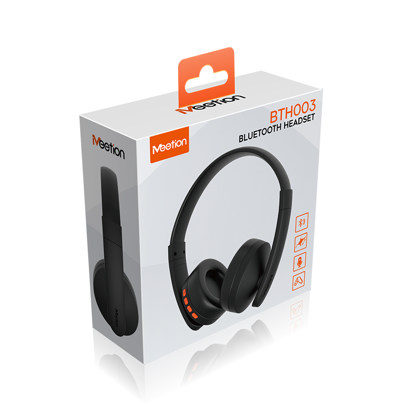 1760145976550-10 MEETION BTH003 Black Bluetooth Telephony Headset With Built-in Mic (1YW) - Image 1