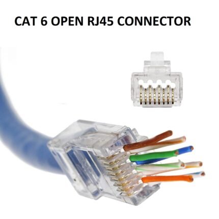 RJ45 CAT 6 Clip Pass Through Connector
