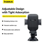 Baseus UltraControl Go Series Clamp- Type Phone Holder (Suction Cup Version) Cluster Black - Image 10