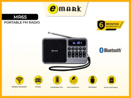 EMARK MR65 PORTABLE FM RADIO (6MW)